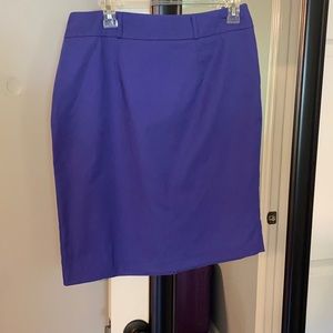 Blue pencil skirt